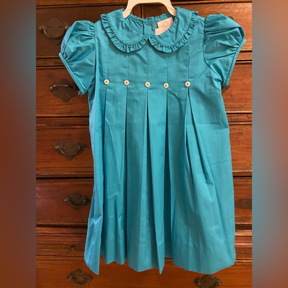 TPP 5-pleat teal dress
